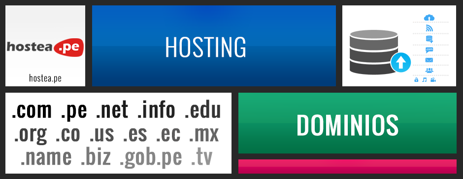 Planes de hosting y registro de dominios